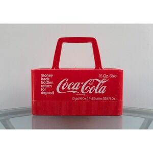 Vintage Coca-Cola 6 Pack 16 oz Bottle Holder Carrier Plastic